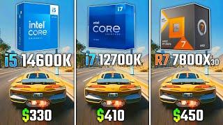 INTEL i5-14600K vs INTEL i7-12700K vs RYZEN 7 7800X3D  Test in 6 Games