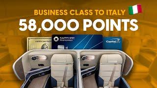 Unlock Business Class to Italy Maximize Credit Card Points