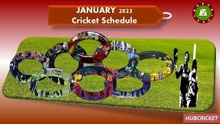 HUBCRICKET Cricket Schedule January 2023  January 2023 upcoming cricket