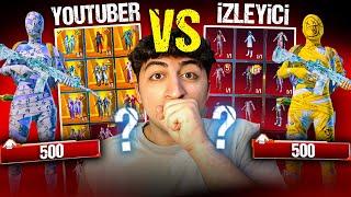 500 DESTANSI YOUTUBER HESABI VS 500 DESTANSI İZLEYİCİ HESABI   İNTİKAM  - PUBG Mobile