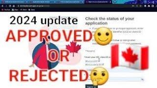 How To Check Canada Visa Status Online  Canada visa latest update 2024 