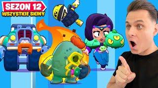 Testuję WSZYSTKIE Nowe SKINY  OGNISTY SPIKE  SEZON 12 w Brawl Stars