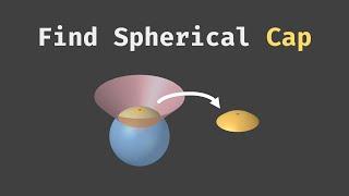 How to Parameterize the Cap of a Sphere Cut by the Cone