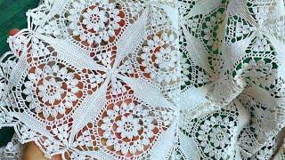 Crochet Lace With Easy Tutorial CROCHET MOTIF & How To Crochet Border of This Motif Crochet Pattern