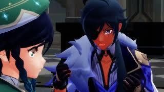 【Genshin Impact MMD】 Funny Movie Scene Venti and Kaeya