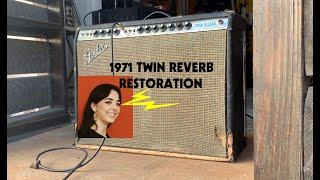 1971 Fender Twin Reverb  Vintage Amp Repair  The Electric Lady