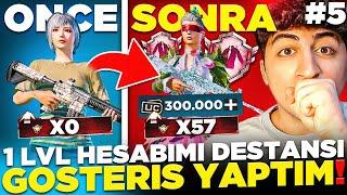 1 LEVEL HESABIMI DESTANSI GÖSTERİŞ YAPTIM 300.000 UC HARCADIK #5 PUBG Mobile