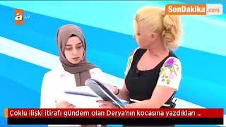 Müge Anlı. Çoklu ilişki itirafı gündem olan Deryanın kocasına yazdıkları. Yeni Video. Magazin.