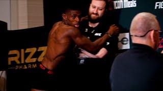 JOAQUIN BUCKLEY FAKES FALLING OVER AT UFC WEIGH INS UFC ST LOUIS