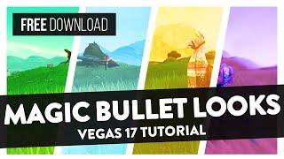 Magic Bullet Looks Plugin Basics FREE MBLooks CC Presets -  Vegas Pro 17 Tutorial