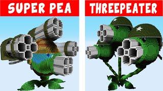 Minecraft vs PvZ – GATLING PEA  COB CANNON