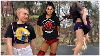 STYLES CLASH ON FRIEND TRAMPOLINE FAITHBRAKER  WWE  WRESTLING