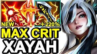 Wild Rift China Xayah ADC - MAX CRITICAL XAYAH BUILD RUNES - Challenger Rank Gameplay