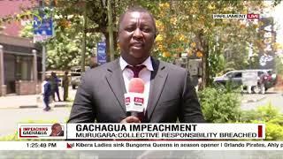 Gachagua impeachment Gachagua to appear before parliament