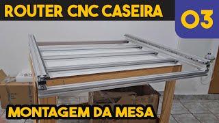 CNC Router Caseira - Montando a estrutura da base #3 #cnccaseira #cncrouter #woodworking