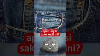 Fungsi Saku Kecil Di Celana Jeans Yang Keliatannya Kagak Berguna