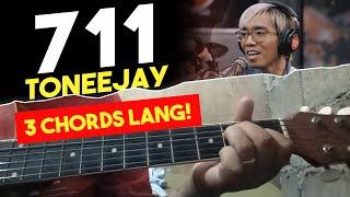 711 - Toneejay 3 Chords Only  Guitar Tutorial