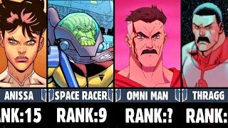 Strongest Invincible Characters Ranked  Anissa Omni Man Thragg Space Racer  Invincible Season 2