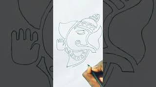 #short #shorts #shortvideo #viral #viralshorts #viralvideo #GanpatiBappa drawing ️