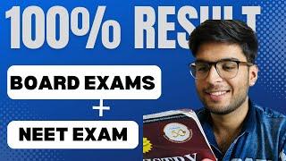 Managing BOARDS and NEET at same time  100% result#neet#boards#neetstrategy#neet2023#jee#study