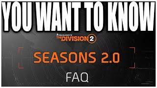 Everything You Want to Know About SEASONAL CHARACTERS Coming to the Division 2 Season 2.0