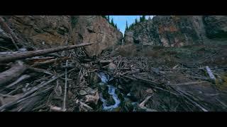 Relaxing One Take Down High Alpine Waterfall   Life in the Mountains Teaser 2