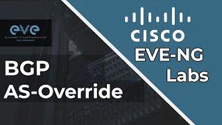 BGP AS Override Lab - EVE-NG Lab for CCNP and CCIE