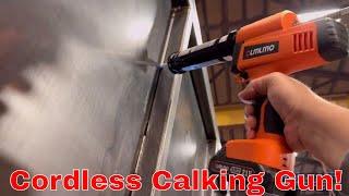 olmlmo Cordless Caulking Gun Dripless Caulk Gun Adjustable Speed Electric Silicone Caulking Tool