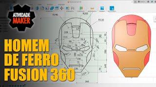 Desenhando o Homem de Ferro no Fusion 360 - Drawing Iron Man in Fusion 360