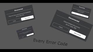 Every single error code on roblox explained.