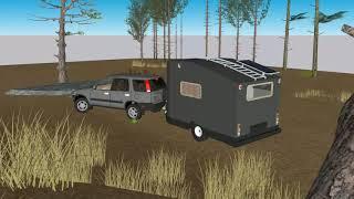 Tiny  camping trailer idea sketchup presentation