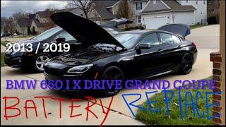 How to replace your battery on a BMW 650 I X Dr. grand coupe instructions