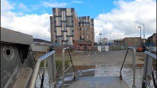 The bike friendly Renfrew Ferry floating bathtub saves a long cycle ride through the Clyde Tunnel