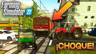 ¡GRAVE ACCIDENTE CON EL TREN  Farming Simulator 22