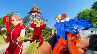 Nerf War  Amusement Park Battle 12 Nerf First Person Shooter