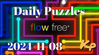 Flow Free - Daily Puzzles - 2024-11-08 - November 8th 2024