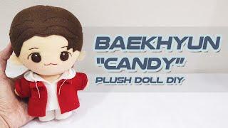 HOW I MAKE BAEKHYUN CANDY DOLL WITH FELT FABRIC  KPOP PLUSH DIY