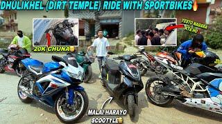 Fighting is not a solution  Sportbike Ride to Dirt Temple  Worst Start of The Day Ever