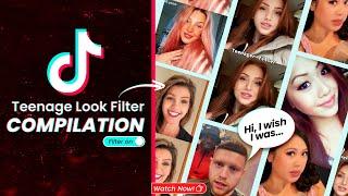 Emotional Reactions to the 2023 Viral Trend TikTok Teenage Look Filter Effect  Compilation Mashup 2