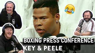 Key & Peele - Boxing Press Conference REACTION  OFFICE BLOKES REACT