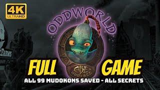 Oddworld Abes Oddysee PC 100% Gameplay Walkthrough FULL GAME 4K60ᶠᵖˢ