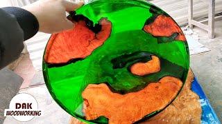 Resin Art Table  Wood Projects  DAK Woodworking