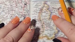 ASMR  Liechtenstein History & Geography  Soft Spoken Map Tracing Tablet Google Earth