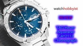 REVIEW TAG Heuer Aquaracer CAY2112 300M WR Chronograph with Blue Dial