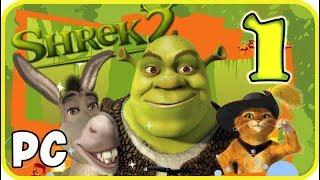 Shrek 2 Game Walkthrough Part 1 PC - No Commentary - Shreks Swamp