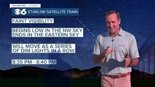 When you can see Starlink satellite train in night sky