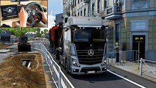 Mercedes Actros MP5 - Euro Truck Simulator 2  Logitech G29 Gameplay