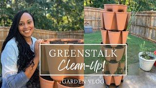 Greenstalk Tower Garden Clean-up  Fall Garden Zone 8A