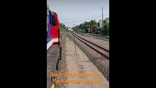 Detik-Detik Kereta Api Pandalungan Anjlok sebelum memasuki Stasiun Tanggulangin #keretaapi #train