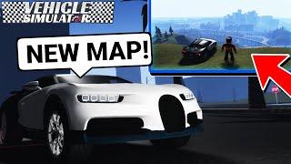 First Look At NEW MAP in VEHICLE SIMULATOR UPDATE Roblox